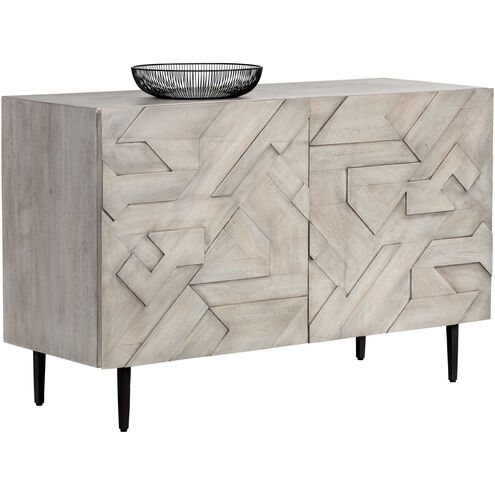 Lisboa 48 X 17.75 inch Light Grey / Antique Bronze Sideboard